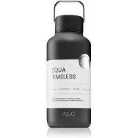 EQUA Trinkflasche "Timeless Off Dark", schwarz, H:19cm, Edelstahl, Trinkflaschen, Trinkflasche, aus Edelstahl, mit Tragegriff
