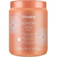 Echos Line Keratin veg Mask intensive nährende Maske für trockene und poröse Haare mit Aminosäuren 1000 ml