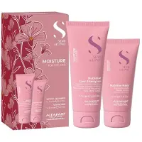 Alfaparf Milano Semi di Lino Moisture Minisize Kit Kosmetik-Reiseset für intensive Hydratisierung