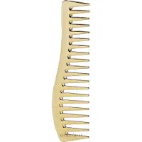 Jäneke Gold Line Wavy Comb for Gel Application Haarkamm zum Auftragen von Gel-Produkten 18,5 x 5 cm 1 St.
