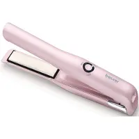 Beurer HS 20 Akku-Haarglätter USB-Aufladung Reiseglätteisen 3 Temp rosa