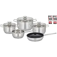 Elo Topf-Set "Therm Topfset 5-teilig", silber (silberfarben), Töpfe, Topf-Set, Volumenskala