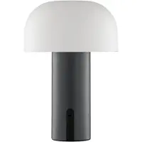 Brilliant LED Außen-Tischleuchte "Mattis", schwarz (grau), 1, Ø 15cm H: 21cm, 1 Stk., Leuchten, mit Akku, 21 x 15 cm, 240 lm, 2700 K, dimmbar, IP44, LED Außen-Tischleuchte