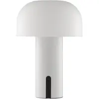 Brilliant LED Außen-Tischleuchte "Mattis", weiß (beige), 1, Ø 15cm H: 21cm, 1 Stk., Leuchten, mit Akku, 21 x 15 cm, 240 lm, 2700 K, dimmbar, IP44, LED Außen-Tischleuchte