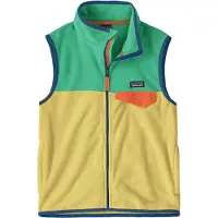 Patagonia Weste Micro D Snap-T Vest Kinder Limestone Yellow-XXL