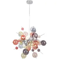 Näve Hängeleuchte Explosion, Ø 65 cm, Glas, Pastell-bunt, G9