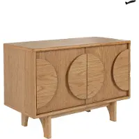 Zuiver Groove Sideboard mit 2 Türen aus Eichenholz Braun