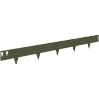vidaXL Raseneinfassung 50 stk. 100 x 12 cm Stahl Olivgrün