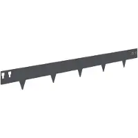 vidaXL Raseneinfassung 10 stk. 100 x 12 cm Stahl Anthrazit
