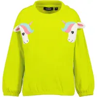 Blue Seven Sweater "Sweatshirt", Mädchen, Gr. 92, gelb (1141, zitrone), 100% Baumwolle, normal normal, Rundhals, gerader Abschluss, Sweatshirts Sweater