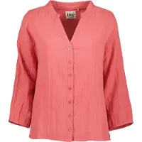 Blue Seven Klassische Bluse "Bluse", Damen, Gr. 40, rosa (3011, hell rot), 100% Baumwolle, Basic, normal normal, Rundhals, Blusen Klassische Bluse