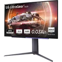 LG 27GS95QX-B, 67,3 cm (26.5"), 2560 x 1440 Pixel, Quad HD, OLED, 0,03 ms, Schwarz