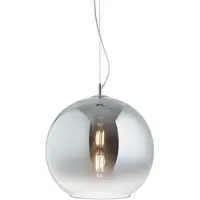 Ideal Lux Moderne Pendelleuchte Nemo Rauchmetall 1 Leuchte E27 D30Cm