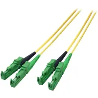 EFB Elektronik O0933.0,5 Duplex Jumper E2000/APC-E2000/APC 9/125μ, G657A, LSZH, gelb, 3.0mm, 0,5m O093305