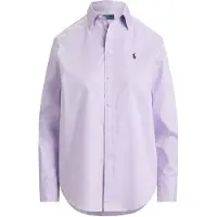 Ralph Lauren für Damen. 211A92177013 Klassisches lilafarbenes Hemd aus Baumwoll-Twill in Classic Fit (XS), Lässig, Flieder, Baumwolle,