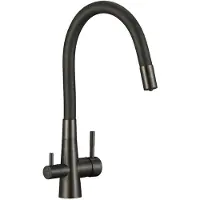 Laveo RIVECO Küchenarmatur mit flexiblem Auslauf und Filteranschluss BRI_968D
