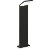 Ideal Lux 322506 OUTDOOR STYLE LED-Stehleuchte/Pfostenleuchte für den Außenbereich, H 500 mm, 9 W, 1100/830 lm, 4000 K, IP54, schwarz