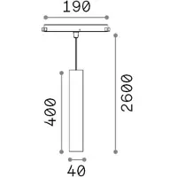 Ideal Lux Ego Pendelleuchte 12W 3000K, geliefert 286327