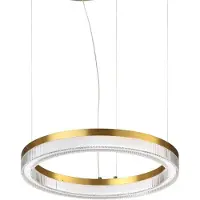 Ideal Lux LED-Hängelampe Crown Ø 40 cm, messing, Metall