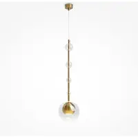 Maytoni Modern Pendelleuchte Messing 1x GU10 – Geradlinige Hängeleuchte für das Schlafzimmer