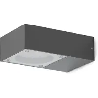 Ideal Lux Außenwandleuchte Sirio, schwarz, Aluminium, Modern, Wandleuchte außen