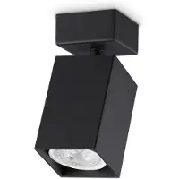Ideal Lux Deckenstrahler Dynamite Square schwarz Länge 5,7cm
