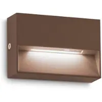 Ideal Lux 316895 OUTDOOR DEDRA KLEINE LED-Außenwandleuchte 1,5 W 160/50 lm 3000 K IP65 Kaffee