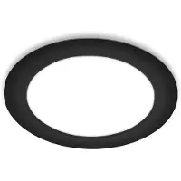 Briloner LED Einbaustrahler Einbauspot 230V Flach 18W Neutralweißes Licht Ø22cm Schwarz