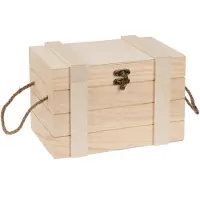 Glorex GmbH 6 2003 360, Aufbewahrungsbox, Holz, Rechteckig, Holz, Einfarbig, Drinnen