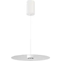 Beneito Faure LED-Pendelleuchte Hutfläche 8W 83° 3000K Mattweiß - Decken- oder Einbauleuchte für die Innenbeleuchtung -