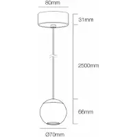 Beneito Faure Bora Pendelleuchte 8,5 W 36° 3000 K Roségold - Hochleistungs-Präzisions-LED-Beleuchtung für Innenräume -