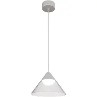 Beneito Faure Ark Surface LED-Pendelleuchte 6W 90º 3000K Weiß/Transparent, konisches Design für den Innenbereich - - Beleuchtung