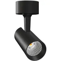 Beneito Faure Picolo LED-Scheinwerfer, 9,5W, matt schwarz, verstellbarer Sockel, Wechseloptiken (15°/38°/60°), Farbtemperaturschalter,