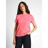 Tom Tailor T-Shirt "Regular", Damen, Gr. 3XL, soft coral pink, Single Jersey, Obermaterial: 100% Baumwolle, unifarben, regular fit normal, Rundhals, gerader Abschluss, Shirts T-Shirt