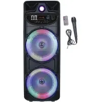 Inovalley MS02-XXL-N Karaoke-Party-Lautsprecher 1000W mit Bluetooth 5.0, LED-Display, FM & TWS