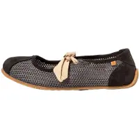 El naturalista für Damen. 25936C101005_001 Schuhe N5936C Ondina schwarz (41), Stoff, Flach, Schnürung, Lässig
