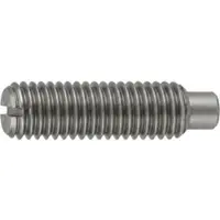 Reyher DIN 417 - Stahl blank - 14 H - M 10x12 - Gewindestifte mit Schlitz und Zapfen