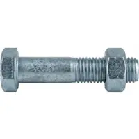 Reyher Sechskantschraube DIN 7990 CE m.Sechskantmutter M 24 x 130 4.6 feuerverzinkt