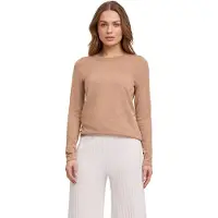 Falke Pure Merino Wool Damen Pullover, S, Braun, Argyle,Streifen, Schurwolle
