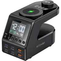 BlitzWolf Budzik BW-FW10 z ładowarką 240W 2xUSB-A 4xUSB-C