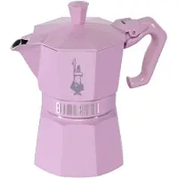 Bialetti Moka Exclusive, Mokka-Kanne, Pink, Aluminium, 3 Tassen, Thermoplast, 1 Stück(e)