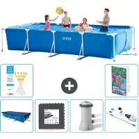 Intex Rechteckiger Frame Pool - 450x220x84 cm - 5-teilig S88