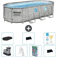 Bestway Power Steel Oval - 549x274x122 cm - 6-teilig S562