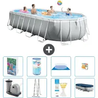 Intex Prism Frame Pool Oval - 610x305x122 cm - 7-teilig S541