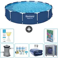 Bestway Steel Pro Rund - 396x84 cm - 5-teilig S302