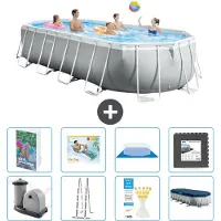Intex Prism Frame Pool Oval - 610x305x122 cm - 7-teilig S533