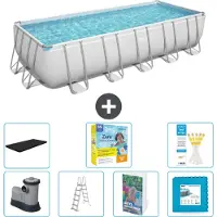 Bestway Power Steel Rechteckig - 640x274x132 cm - 6-teilig S566