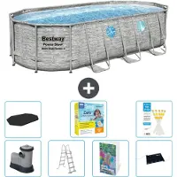 Bestway Power Steel Oval - 549x274x122 cm - 6-teilig S582