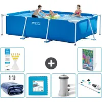 Intex Rechteckiger Frame Pool - 300x200x75 cm - 5-teilig S145