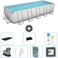 Bestway Power Steel Rechteckig - 640x274x132 cm - 6-teilig S543